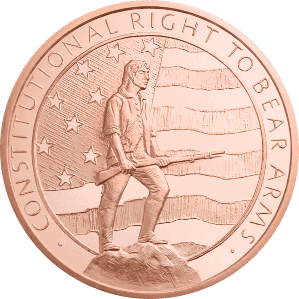 2 OZ COPPER ROUND SECOND AMENDMENT - Image 2