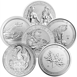 10 OZ SILVER SOVEREIGN MINT COINS MISC TYPE