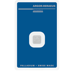 1 GRAM PALLADIUM BAR ARGOR-HERAEUS