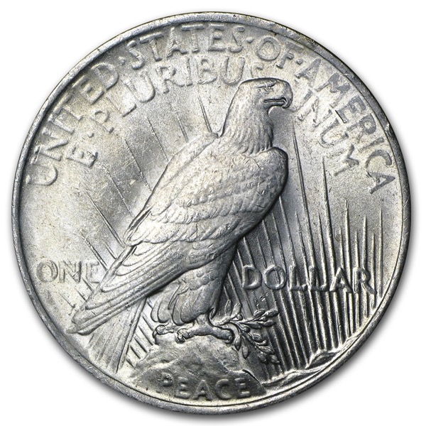 1923 $1 U.S. SILVER PEACE BU - Image 3