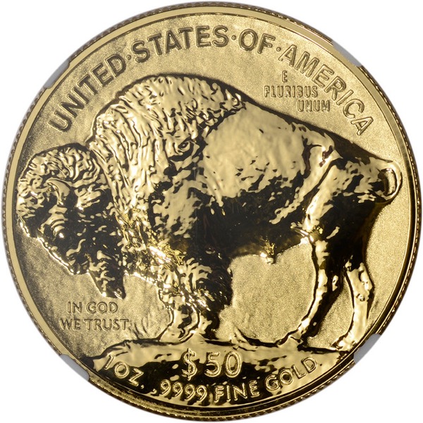 2013 1 OZ AMERICAN GOLD BUFFALO NGC70 PROOF REVERSE - Image 5