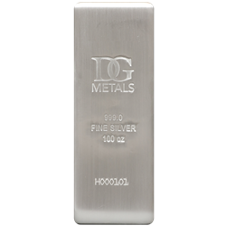 100 OZ SILVER BAR DILLON GAGE