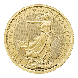 2026 1/2 OZ GREAT BRITAIN GOLD BRITANNIA