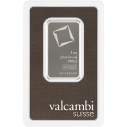 1 OZ PLATINUM BAR CERTICARD LBMA BRAND
