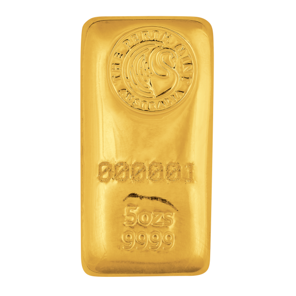 5 OZ GOLD BAR PERTH CAST - Image 2