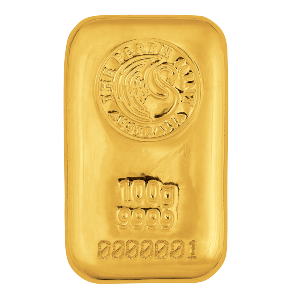 100 GRAM GOLD BAR PERTH CAST - Image 2