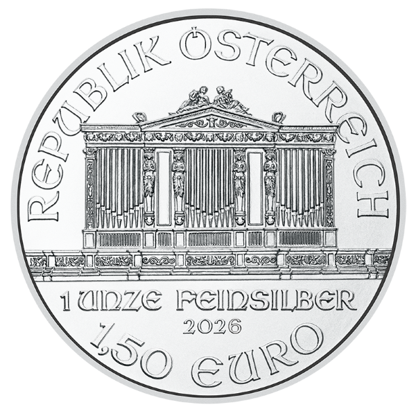 2026 1 OZ AUSTRIAN SILVER PHILHARMONIC - Image 3