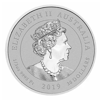 1/3 OZ AUSTRALIAN PLATINUM DOLPHIN - Image 3