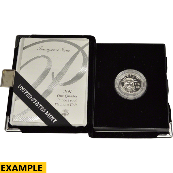 1/4 OZ AMERICAN PLATINUM EAGLE PROOF - Image 2