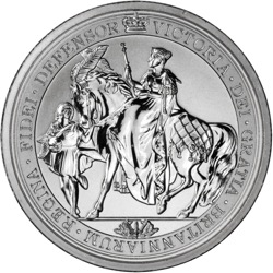 1.25 OZ SILVER ST HELENA VICTORIA SEAL