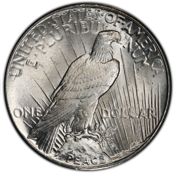 1926 $1 U.S. SILVER PEACE AU - Image 3