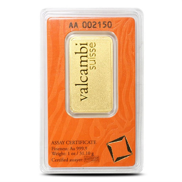 1 OZ GOLD BAR VALCAMBI MATTE FINISH - Image 3