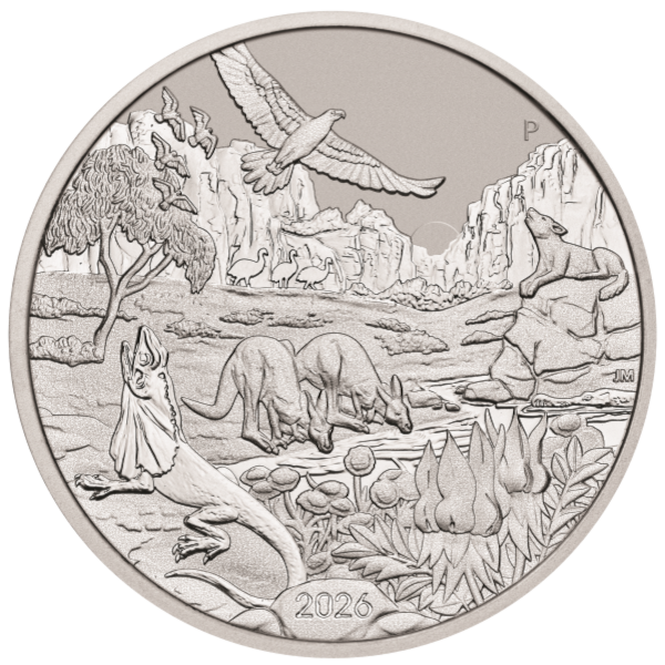 2026 1 OZ PERTH PLATINUM WONDERS OF AUSTRALIA THE OUTBACK - Image 2