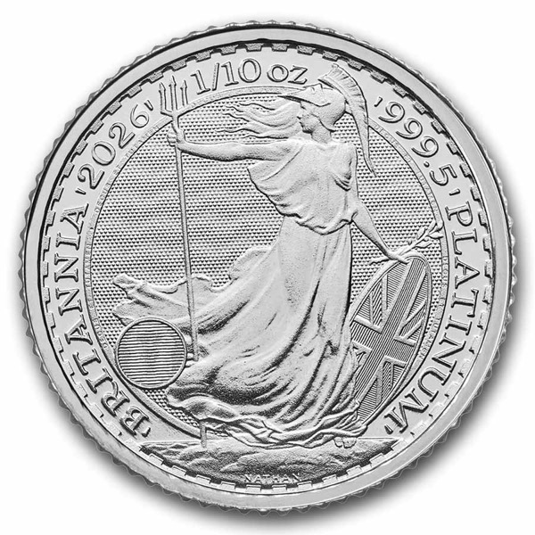 2026 1/10 OZ GREAT BRITAIN PLATINUM BRITANNIA - Image 2