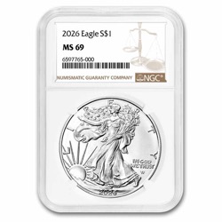2026 1 OZ AMERICAN SILVER EAGLE NGC MS69