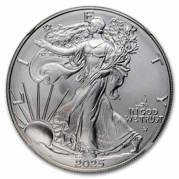 2025 1 OZ AMERICAN SILVER EAGLE NGC MS69 - Image 3