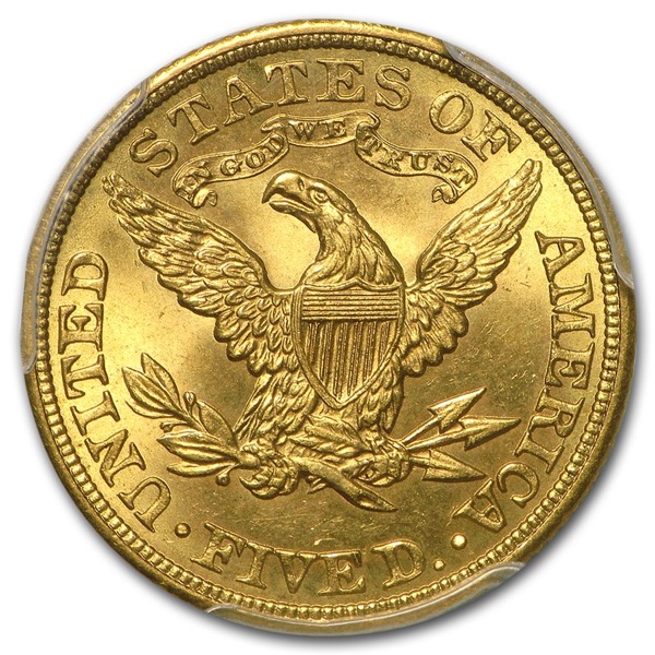 $5 U.S. GOLD LIBERTY PCGS65 - Image 4