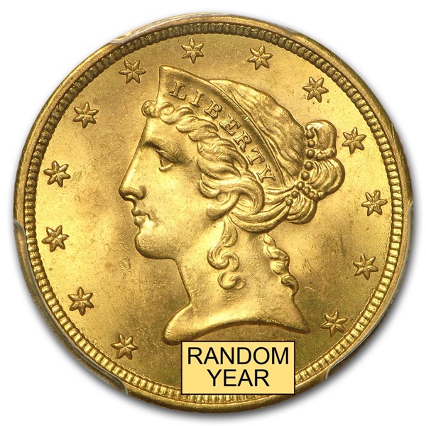 $5 U.S. GOLD LIBERTY PCGS65 - Image 3