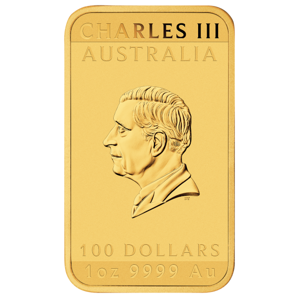 2026 1 OZ GOLD PERTH MINT DRAGON RECTANGULAR COIN - Image 3