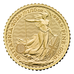 2026 1/10 OZ GREAT BRITAIN GOLD BRITANNIA