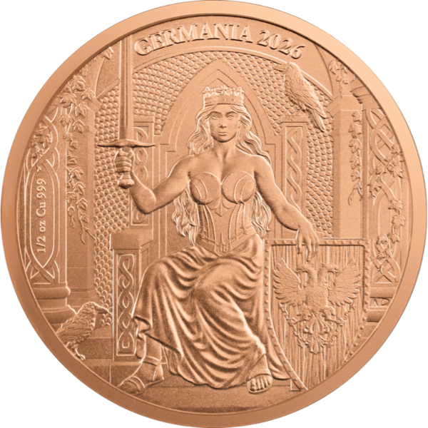 2026 1/2 OZ COPPER ROUND GERMANIA - Image 2