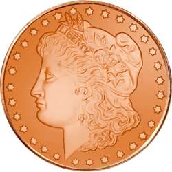 1 OZ COPPER ROUND MORGAN
