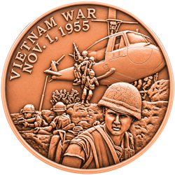 1 OZ COPPER ROUND VIETNAM WAR