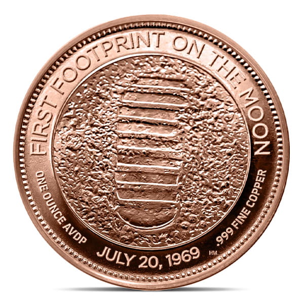 1 OZ COPPER ROUND NEW FRONTIER - Image 3